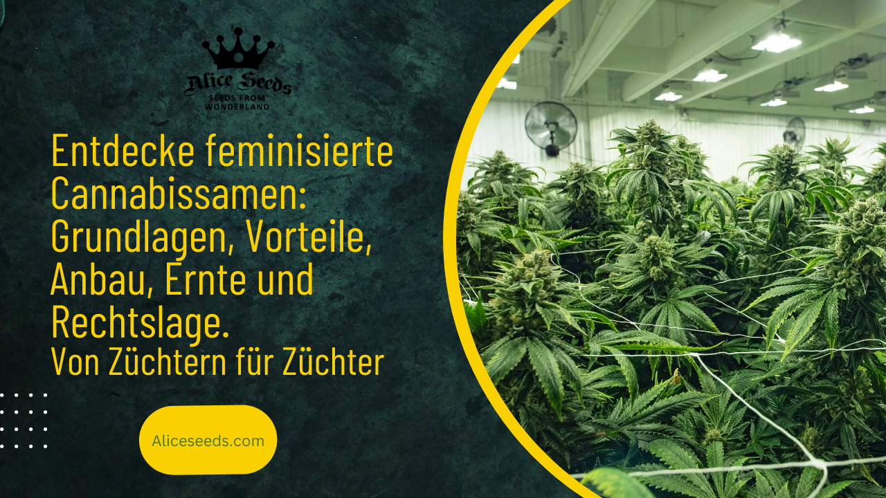 Entdecke feminisierte Cannabissamen: Grundlagen, Vorteile, Anbau, Ernte und Rechtslage.Von Züchtern für Züchter